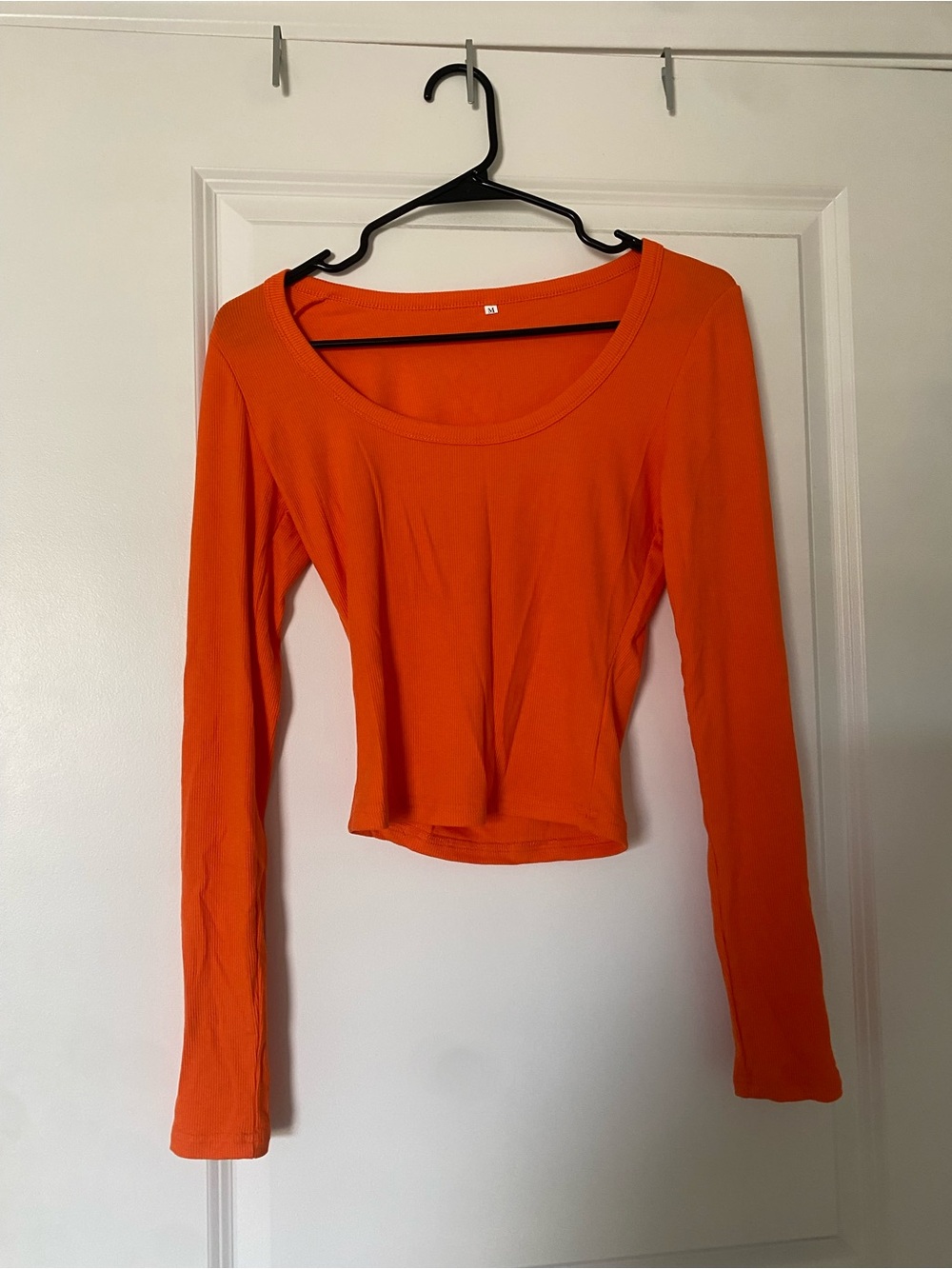 Amazon Orange Ribbed Long Sleeve